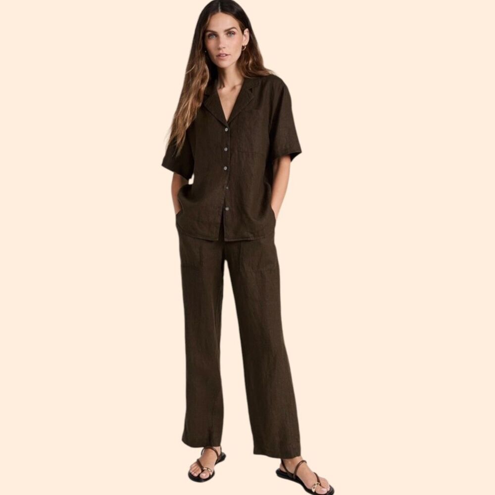 AYR Linen Pant Set Umber